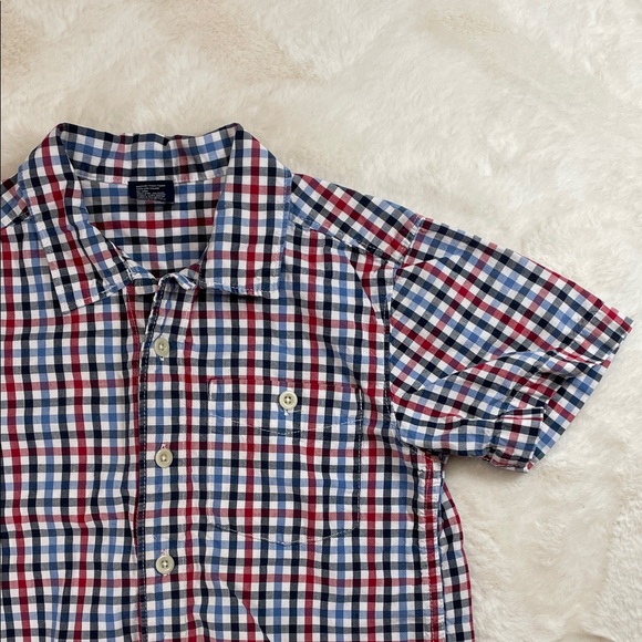 OshKosh B'gosh Boy’s Red and Blue Checkered Shirt size 5 - Picture 1 of 5
